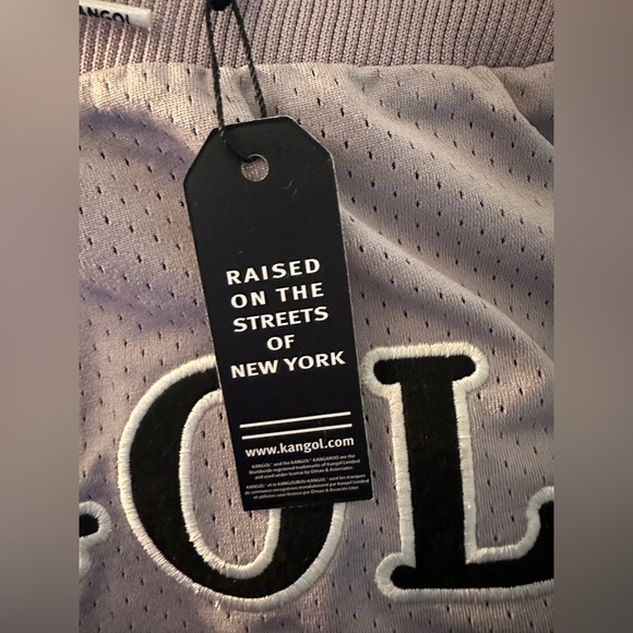 Kangol Men's Game Day Embroidered Logo Mesh Basketball Shorts Gray Large NWT - Picture 8 of 8